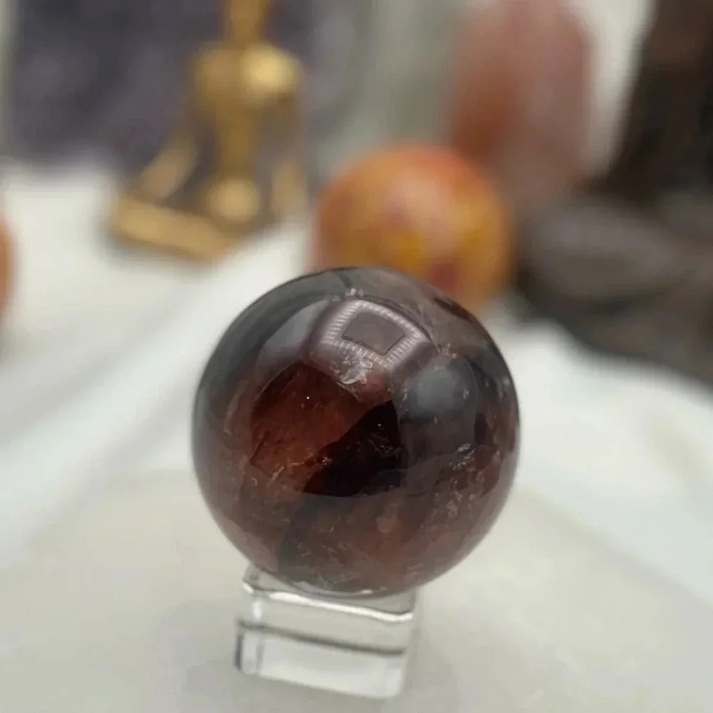 🔥🔥 HQ Fire Quartz Sphere: Ignite Passion and Clarity C - Picture 4 of 6